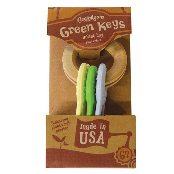 Begin Again Toys Green Keys - Made in USA