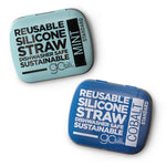 GoSili Reusable Silicone Straw + Case 2 pk