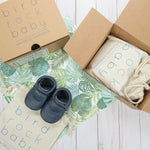 BirdRock Baby - Navy Leather Baby Moccasins