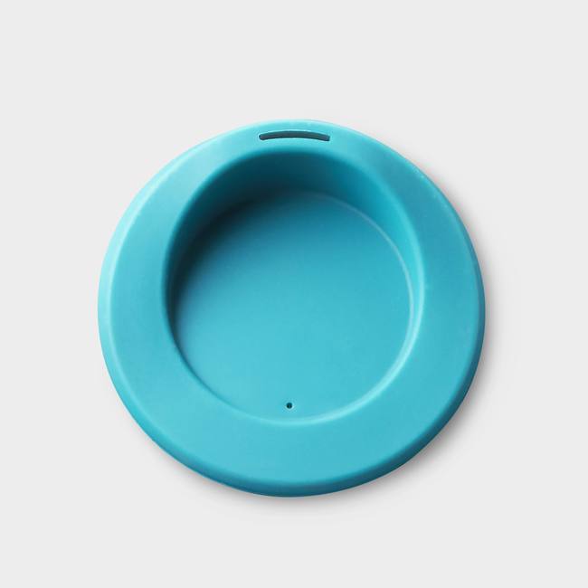 Silicone cup lids blue/green